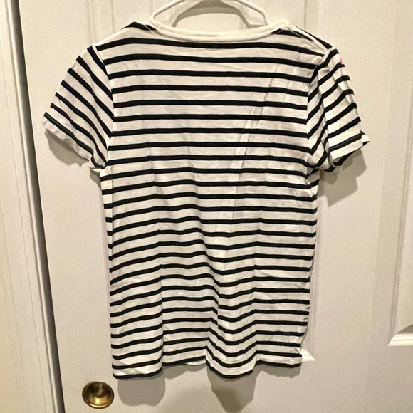 J. Crew Collections Striped Flower Tee - Picture 3 of 6